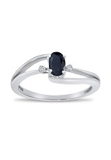 gorgeous white gold oval blue sapphire gemstone birthstone baby ring